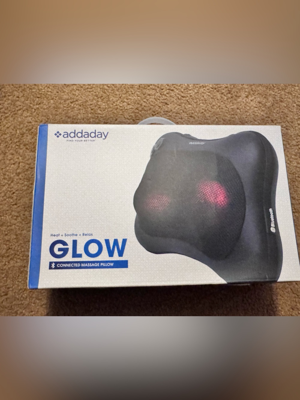 Glow Black Connected Massage Pillow